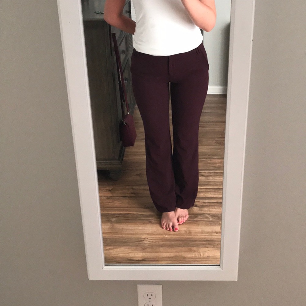 Plum colored dress pants